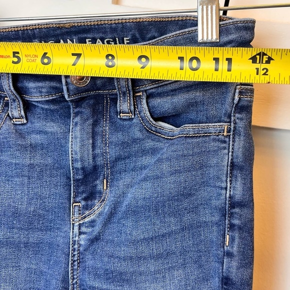 American Eagle Next Level Stretch Hi Rise Jeggings Size 000 Women Junior Skinny - Picture 3 of 10